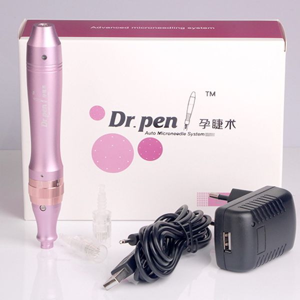 Derma Pen Electic Auto Micro Needle Therapy Dr.pen vibrante Dermapen Dermastamp 12 aghi penna