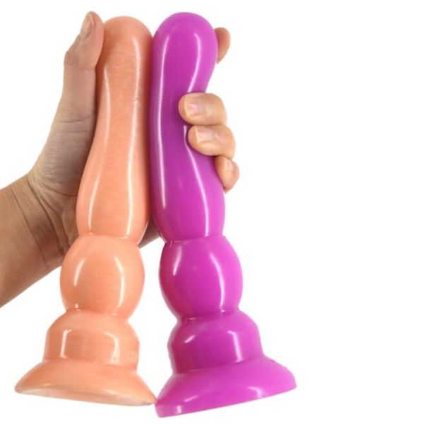 Massage Anal Dildo - Round Smooth Head Long Anal Butt Plug Solid Male Prostate Massage Woman  Masturbator Sex Toy Erotic Dildo Adult Penis Porn Product Sexy Shop  Vibrators ...