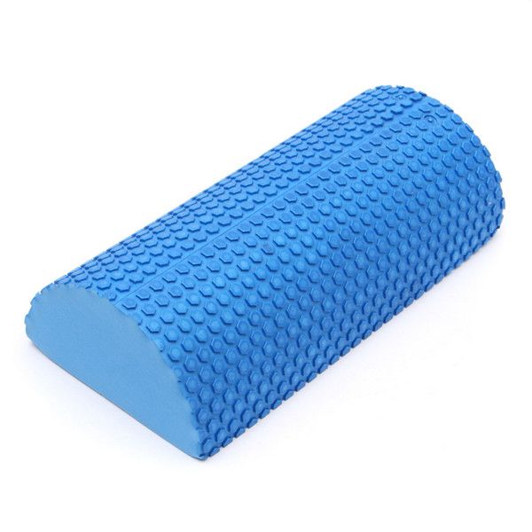 

50pc 30cm half round eva foam yoga roller pilate fitne foam roller gym exerci e fitne yoga block with ma age floating point