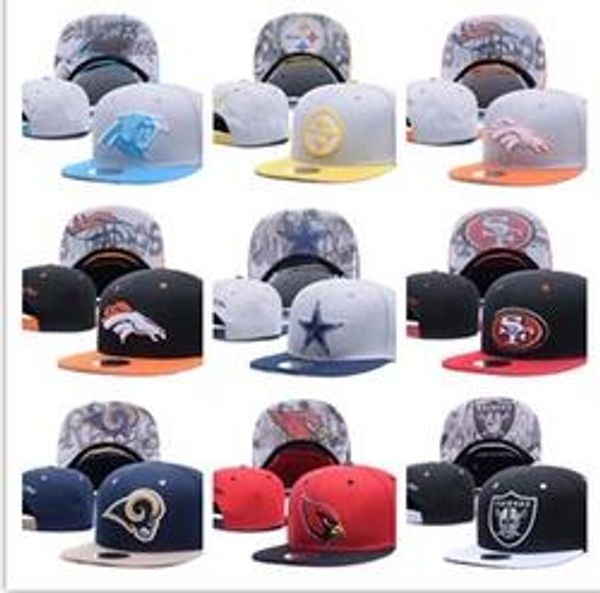 

2017 новый Футбол Snapbacks Дешевые Спортивные команды Колпачки высокого качества Дешевые привязок спинах женщины кости мужчины Шляпы Наиболее популярные спортивные команды плоские шапки