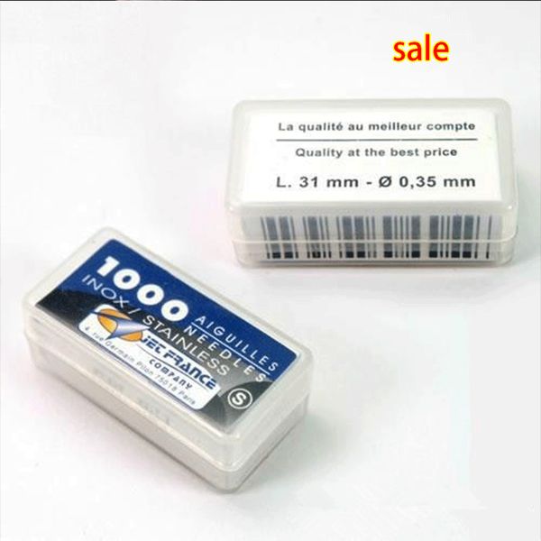 

aiguilles jet france high grade professional loose s 10 sets mixed lots 1000pcs/set packaged 0.35x31 mm 0.40*31mm