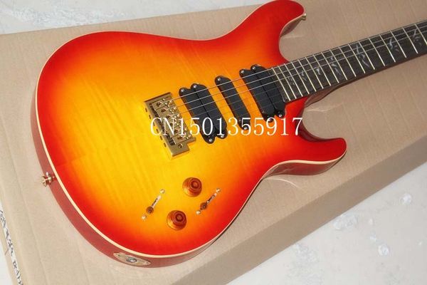 

electric custom flamed transparent mahogany persimmon shipping maple veneer can scrambled eggs with 24 color red body pin guitar b spmj