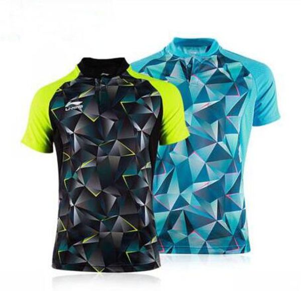 

new 2016 li-ning table tennis sportswear ,li-ning table tennis shirts sports jersey , women/men soprtswear badminton t-shirts 2097ab, White;black