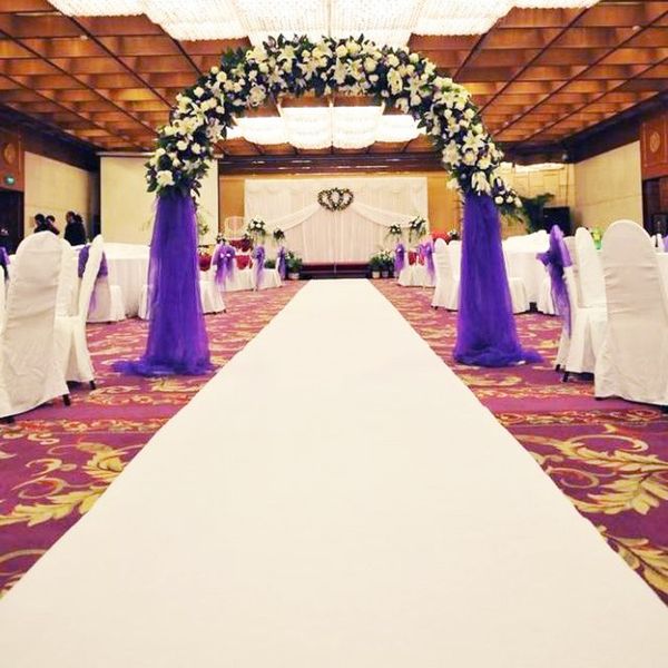 1m Width X 10 M Roll White Nonwoven Carpet Aisle Runner For