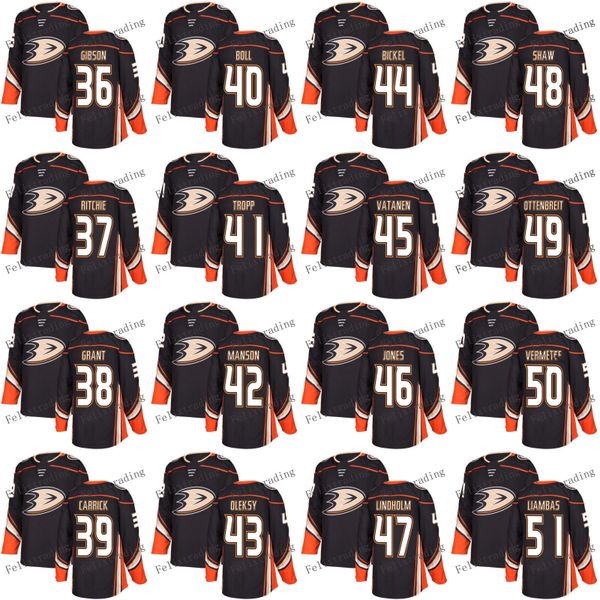 

Anaheim Ducks 36 John Gibson 43 Steve Oleksy Josh Manson Corey Tropp Jared Boll Sam Carrick Derek Grant Nick Ritchie 2017-2018 Season Jersey