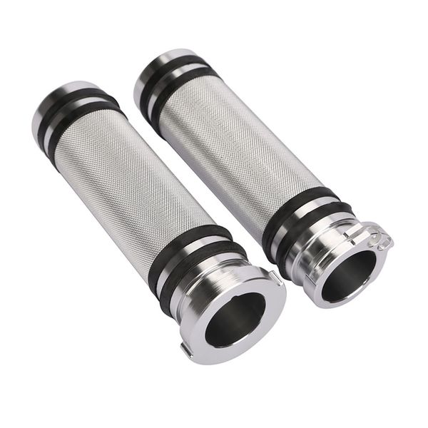 

1" серебряный руль ручные захваты для harley sportster dyna fatboy night train xl