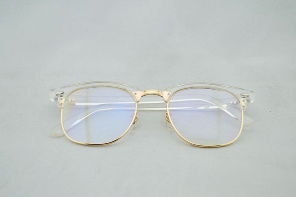 

clear 100% transparent retro new glasses eyeglasses frame optical myopia frame 10pcs/lot brand xflxn, White;black