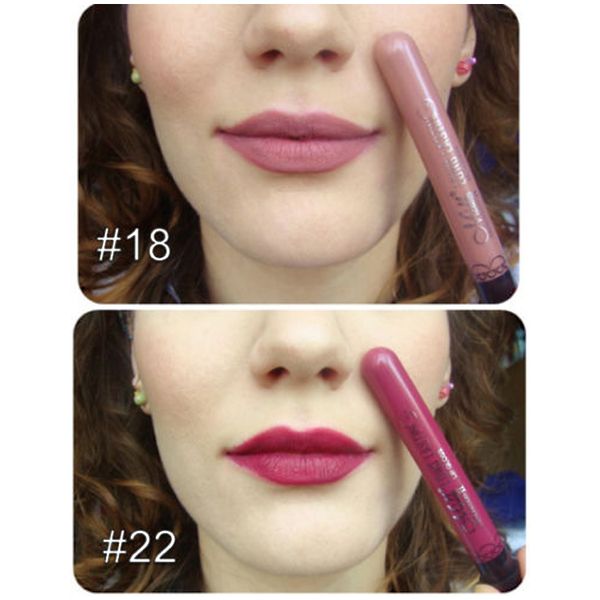 

2016 Durable Makeup Lipstick Non-stick Cup Lip Gloss 38Colors MENOW M.N. Meinuo Lip Gloss Velvet Matte Waterproof 900pcs