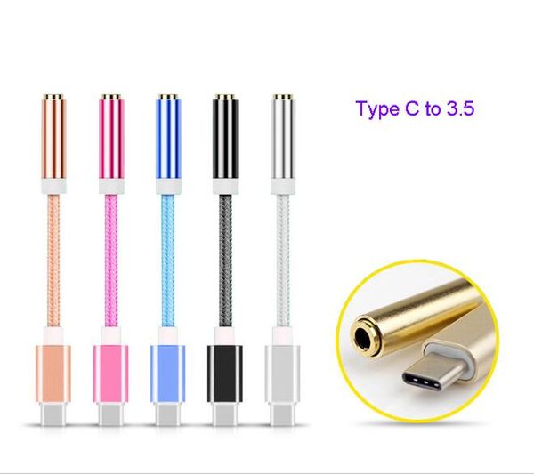 

Новое аудио адаптер Type-C на 3,5 мм AUX Jack Audio AUX Тип C USB для iphone Nexus 5X 6P Самсунга примечан