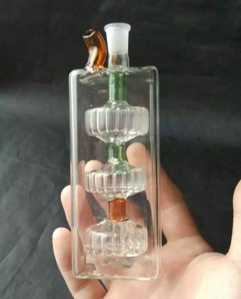 Produttore di pneumatici a tubo quadrato - tubo per fumare narghilè in vetro Gong in vetro - piattaforme petrolifere bong in vetro tubo per fumare narghilè in vetro - vaporizzatore vap