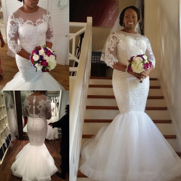Plus Size Mermaid Wedding Dresses