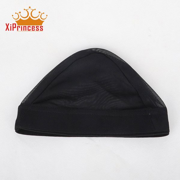 Dome Style Mesh Wig Cap Black Stretchable Weaving Caps Elastic Nylon
