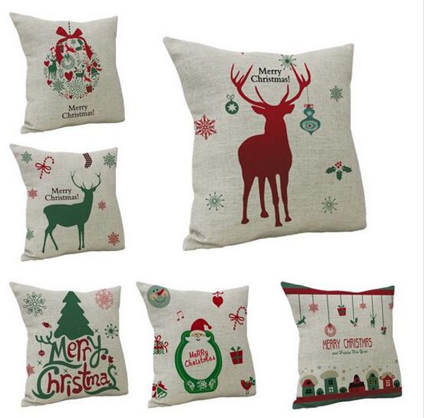 

christmas decorations for home vintage christmas letter sofa bed pillow decoration