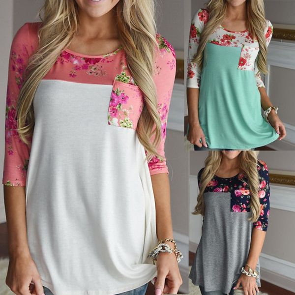 

Autumn Women Loose Cotton Tops Flower Print T Shirt Gray Whiet Vintage Long Sleeve Shirt Casual Female Tops Euramerican Style
