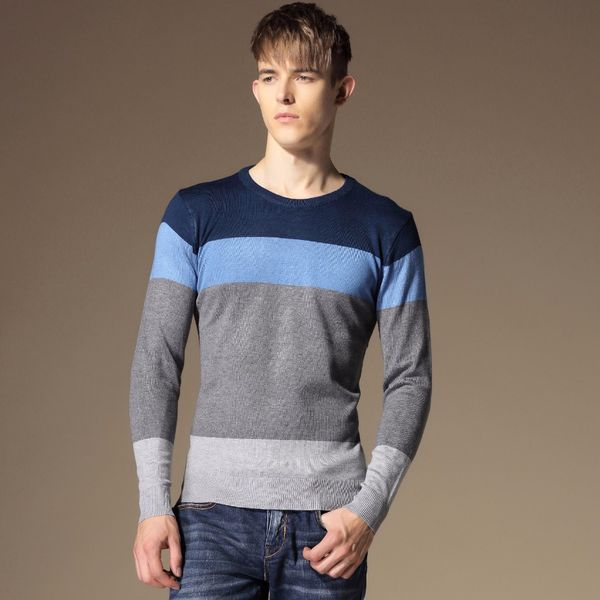 

wholesale-2016 fashion printing striped sweater men sudaderas imported-clothing pull homme christmas simple design pullover men sweaters, White;black