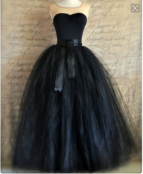 

black ball gown party skirts tulle tutu layered fashion women long skirt floor length 2017 summer