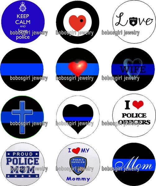 

love police glass snap button charm popper for snap jewelry good quality 12pcs / lot gl383 jewelry making, Crystal