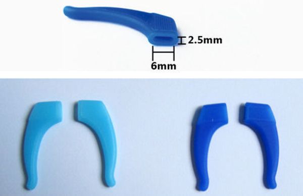 Комфортные не скользящие мягкие силиконовые ушные крючки для стаканов Солнцезащитные очки #T701