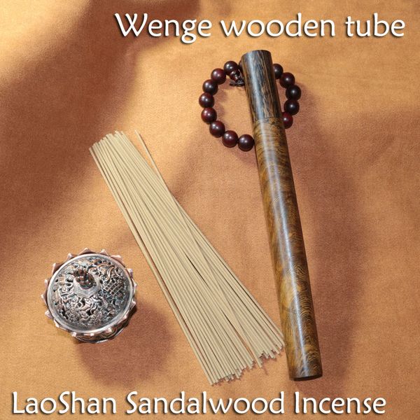 65sticks Hohe Qualität Laosan Sandelholz von indischen Räucherstäbchen mit Wenge Hölzerner Kasten Duft Room Decoration Buddhistisches Yoga Club Büro