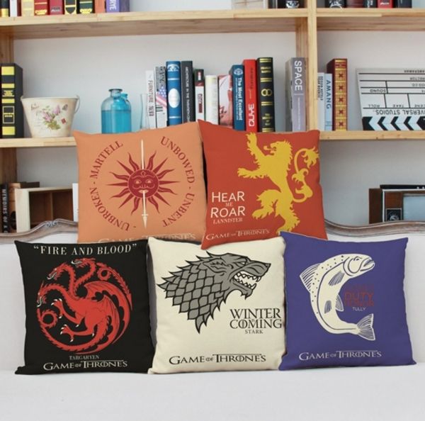 

45X45см Игра престолов Броски на дом Подушки с набивным рисунком Автомобиль 10 Узоро