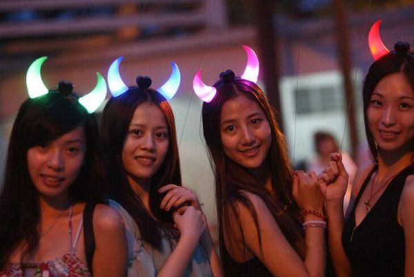 Festive Oxhorn Lighting Led Lighting Band Concert Party Supplies