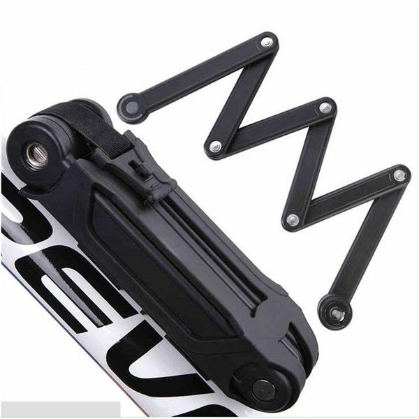 

wholesale-new design anti-theft bicycle lock professional foldable bike lock mtb road cycle chain lock 45*850mm bicycle locks