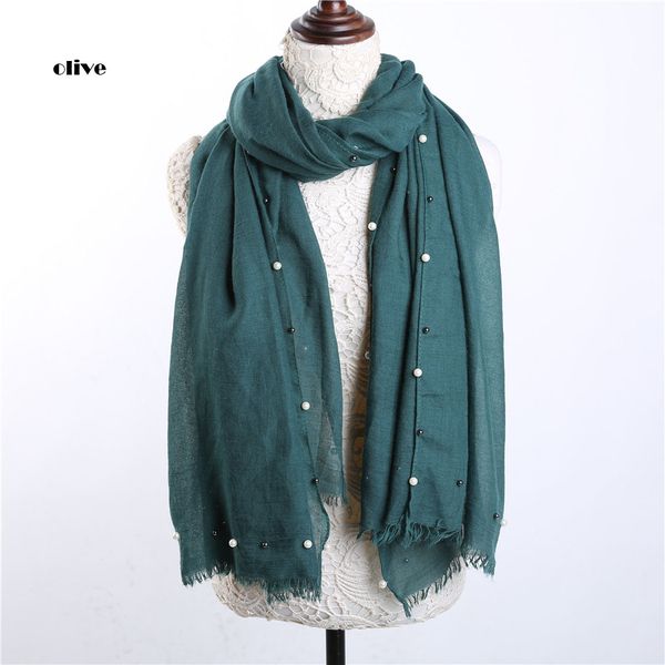 

wholesale- 2016 women solid color fringe scarf pearl silver ball edge scarf shawls wraps hijabs 11colors 10pcs/lot, Blue;gray