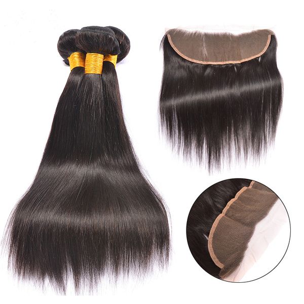 

Malay ian hair bundle with lace frontal 7a malay ian hair traight with clo ure 100 human hair weave and ear to ear lace clo ure