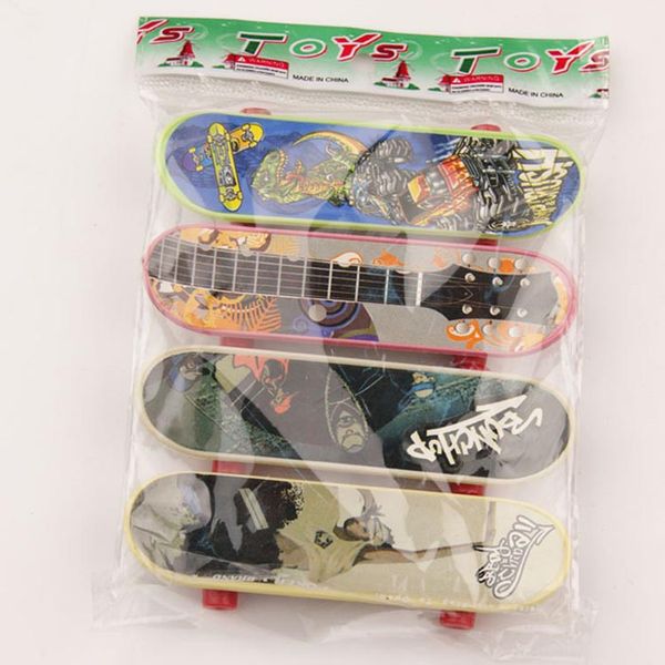 

4 шт пластиковые палец скейтборд новинка с подшипниковыми колесами мини палец доска скейтборды дети увлекательные игрушки