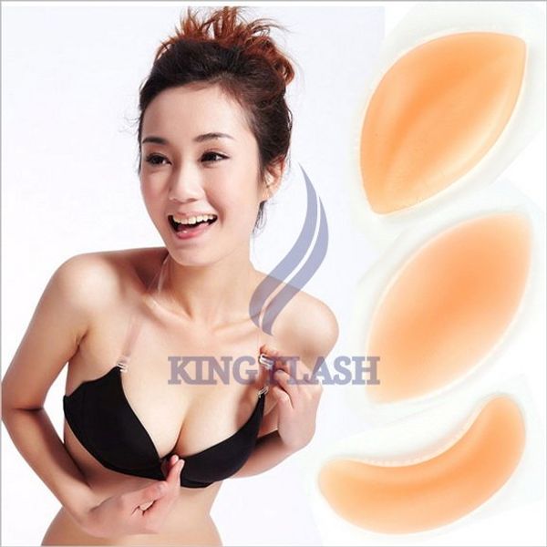 

wholesale-1 pair silicone push up bra nserts pad breast enhancer 3154, Black;white