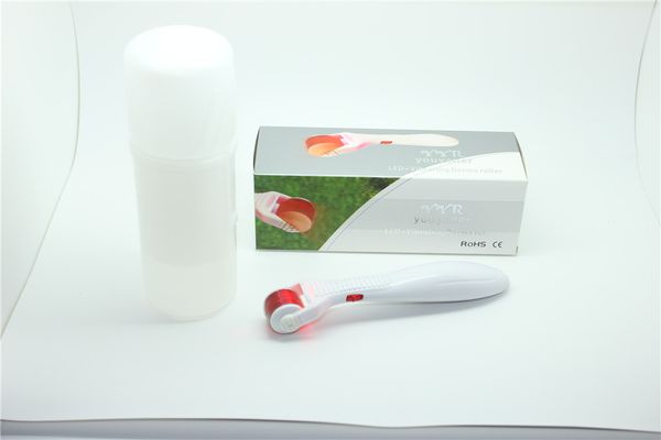 TM-DR003 MOQ 1PC 2 в 1 540 titanium иглах ролик microneedle derma с микро-вибрацией для подтяжки лица удаления морщинки красотки стороны