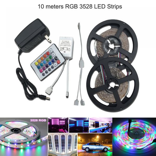 Haus DIY Flexibel 12V LED Leiste leuchtet 3528 SMD Kaltes Weiß 300 LEDs 5M//Rolle