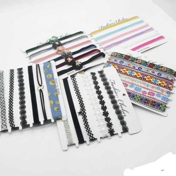 

2017 high-quality fashion spring and summer light-colored elements with necklace necklace combination of a number of sets, fashion collar wh, Golden;silver