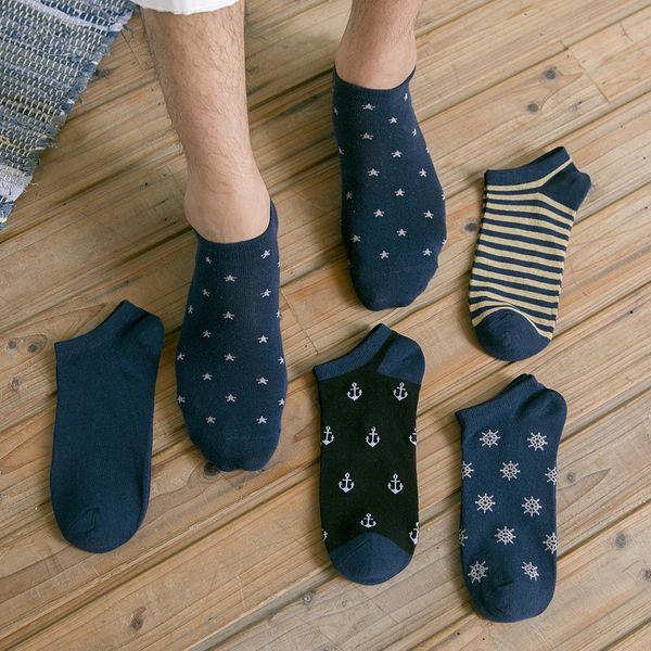 

wholesale- 2017 new brand fashion men socks cotton sock navy blue classic comfortable dress socks 17-055, Black