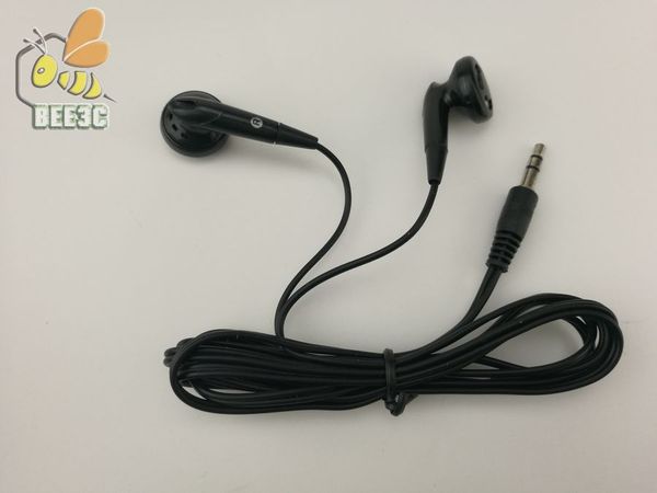 

promotion item earphone widely use in hospital,fitness center,l,travelling bus,school 1.2 m black earphone 1000ps/lot