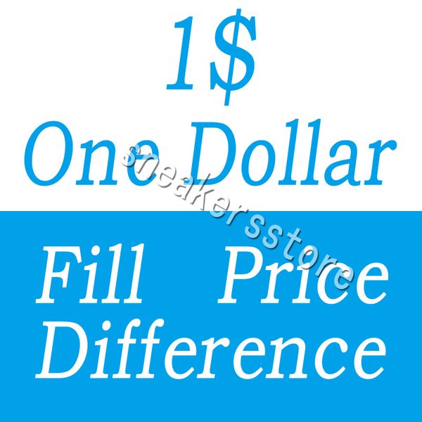 

one dollar fill price difference payment for dhl ems different extra cost diferent shipping fee etc, Black;white