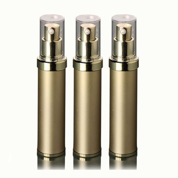 

30ml Refillable Pump Latex Essence Bottle Golden UV Empty Face Cream Lotion Bottle Women Makeup Containers 20pcs/lot HN04