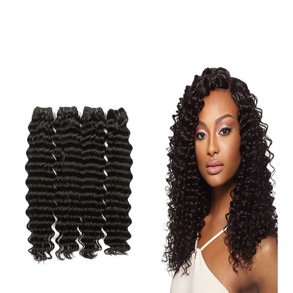 7a Virgin Remy Virgin Brazilian Deep Wave Human Hair Extensions