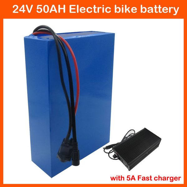 

24в батареи ebike 1000 вт, 24 в литиевая батарея 24v в 50ah электрический велосипед аккумулятор 3.7 в 5000 мач 26650 ячейки с 50а компании b