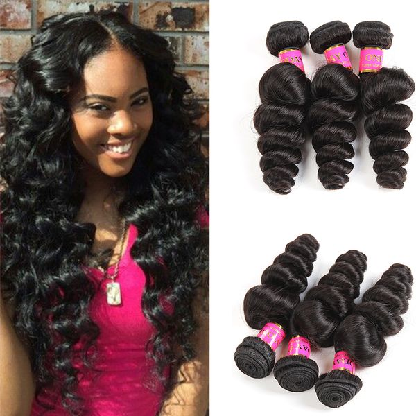 8a Malaysian Human Hair Loose Wave 4 Bundle Deals 100 Virgin Hair