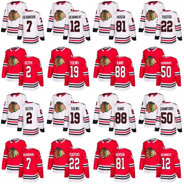 

2018 Youth Chicago Blackhawks Jonathan Toews Patrick Kane Duncan Keith Marian Hossa Bobby Hull Brandon Saad Seabrook Schmaltz Hockey Jerseys
