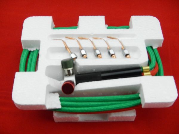 

wholesale-discount the mini jewelry goldsmith laser gas lighter torch solder with 5 tips welding tools