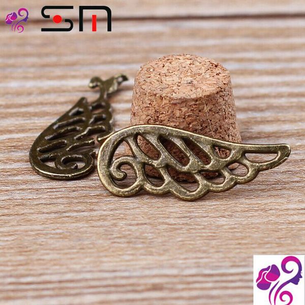 

new fashion silver/copper retro wings pendant manufacture diy jewelry pendant fit necklace or bracelets charm, Bronze;silver