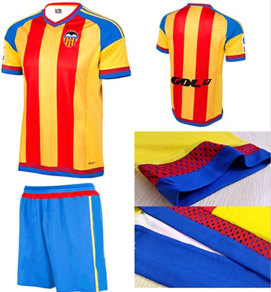 

2015valencia cf soccer jerseys gaya valencia parejo football kit shirt gameiro rodrigo jersey s.mina, Black
