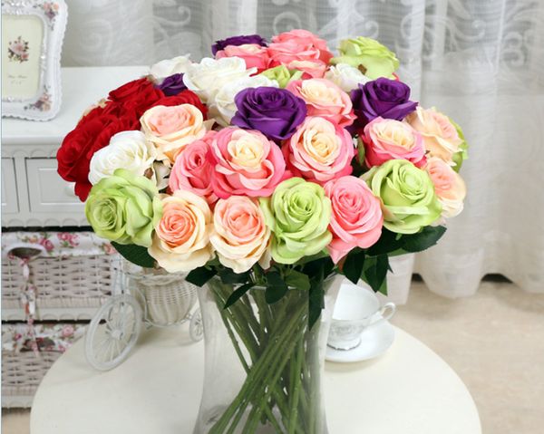 Acheter Livraison Gratuite Nouveau Charme Belle Assez Artificielle Bouquets De Mariage Printemps Rose Fleurs Floral De Mariage Accueil Hôtel Bureau
