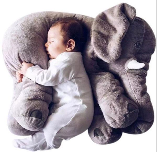 

5 color elephant pillow baby doll children sleep pillow birthday gift ins lumbar pillow long nose elephant doll soft plush 65*45*25cm