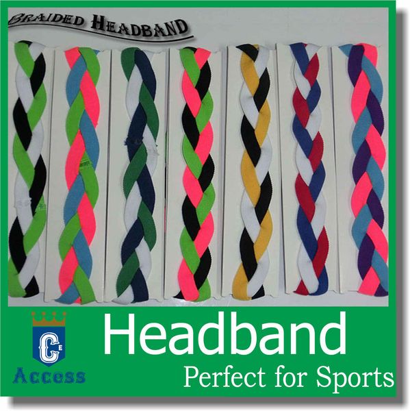 

braided zebra headband sports yoga headband, Silver