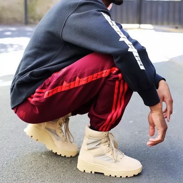 

2017 Kanye West Season 4 Sweatpants Calabasas Old School Men Pants Three Bars Trousers Fashion Hip-hop Joggers Pants Sport Men/Women HFKZ001
