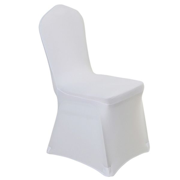 Satin Al 100 Adet Evrensel Beyaz Polyester Spandex Dugun Sandalye Dugun Ziyafet Katlanir Otel Dekorasyon Dekor Icin Kapaklari Sicak Satis Toptan Tl1 787 91 Dhgate Comda
