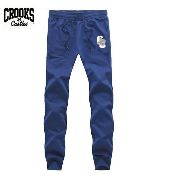 

mens s-5xl brand male trousers men crooks and castles hip hop pants casual jogging sweatpants jogger black